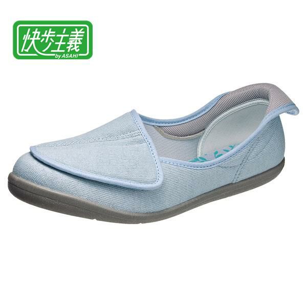 快歩主義　レディースルームシューズ　L168RS　パウダーブルー（品番　KS30172）【アサヒコーポレーション】1