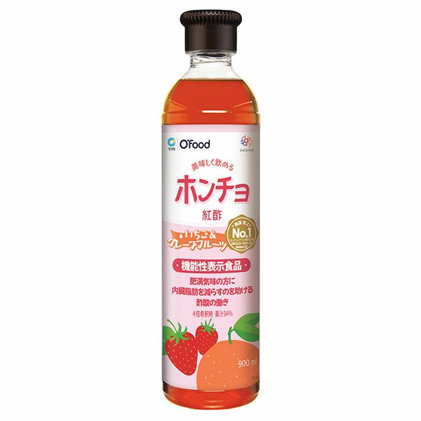 美味しく飲めるホンチョ　いちご＆グレープフルーツ　900ml [機能性表示食品]　【デサンジャパン】1