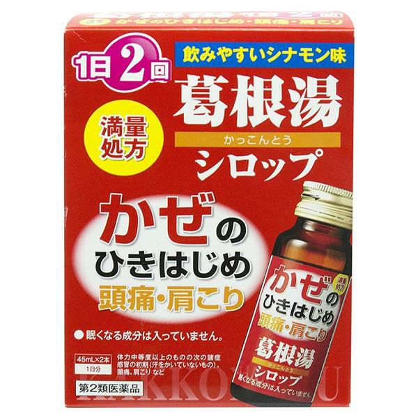 本草葛根湯シロップ　45ml×2本　【本草製薬】1