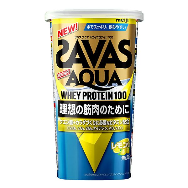 ザバス(SAVAS)　アクアホエイプロテイン100　レモン風味　280g 【明治】1