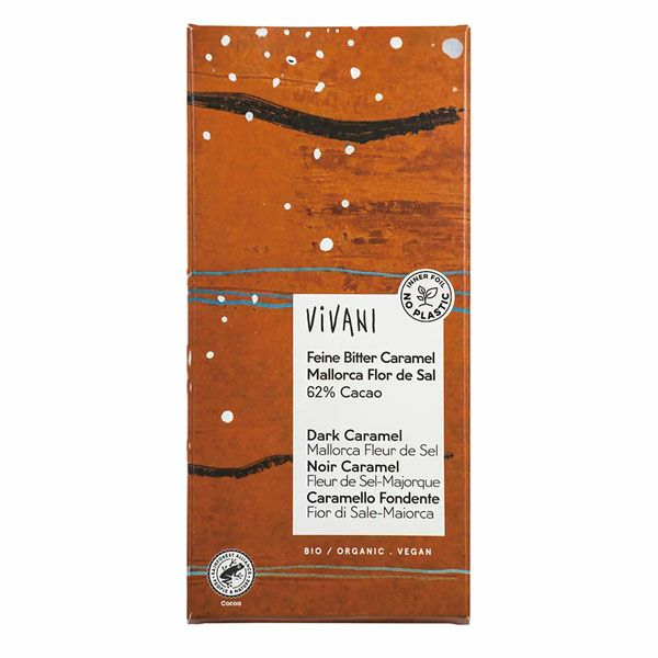 ヴィヴァーニ　ViVANI　オーガニック塩キャラメルチョコレート　80g【アスプルンド】1