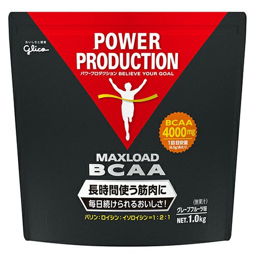 パワープロダクション　マックスロードBCAA　グレープフルーツ味　無果汁　1kg　【グリコ】1