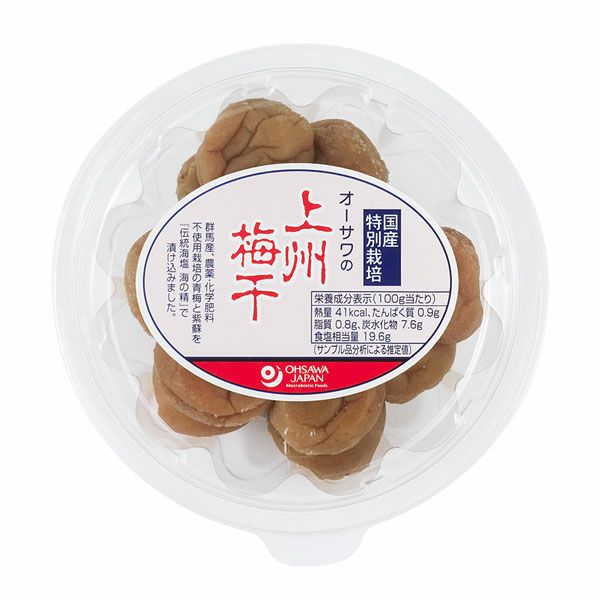 オーサワの上州梅干　カップ　180g　【オーサワジャパン】1