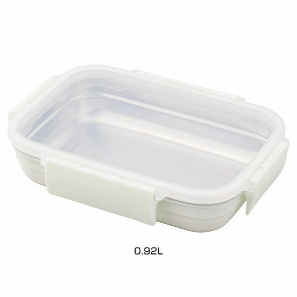 MEAL　BOX　ステンレス保存容器　0.92L　KKN-MO92WH 　【アピデ】1