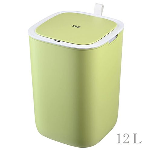 イーケーオージャパン　モランディ　プラスチックセンサービン　12L　ライム　EK6288P-12L-LI　【EKO JAPAN】1