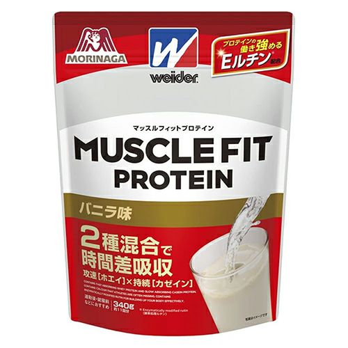 ウイダー　マッスルフィットプロテイン　バニラ味　340g　【森永製菓】1