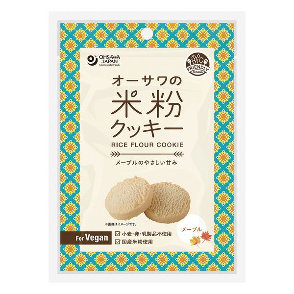 オーサワジャパン　オーサワの米粉クッキー　メープル　60g　【オーサワジャパン】1