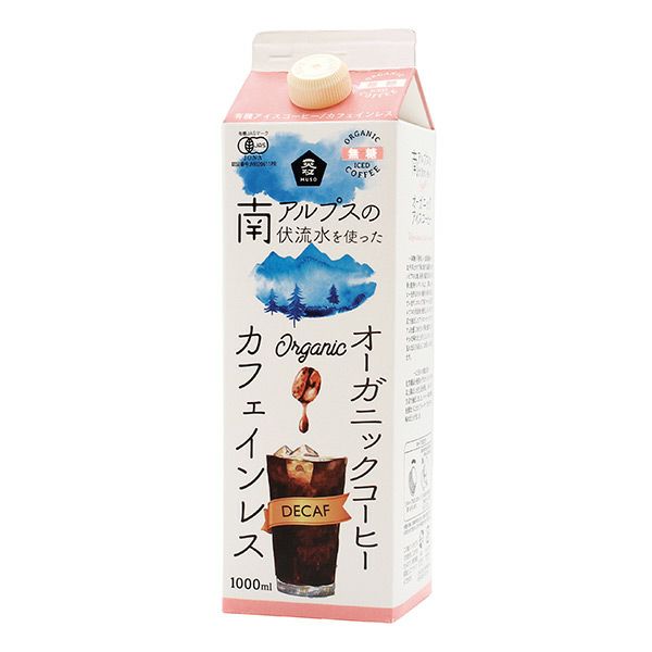 ムソー　オーガニックアイスコーヒー　カフェインレス　無糖　1000ml　【ムソー】1