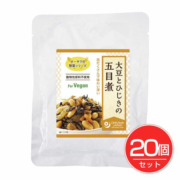 オーサワジャパン　オーサワの惣菜シリーズ　大豆とひじきの五目煮　100g×20個セット 【オーサワジャパン】1