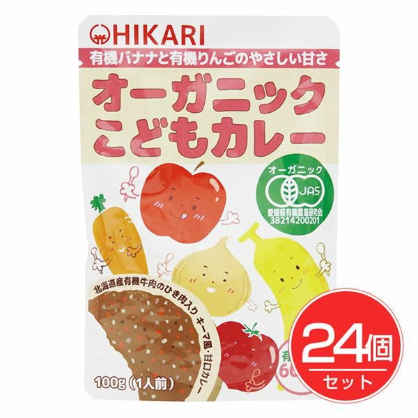 ヒカリ食品　オーガニックこどもカレー　100g×24個セット 【ヒカリ食品】1