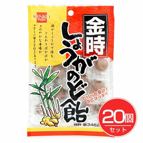 金時しょうがのど飴　80g×20個セット 【健康フーズ】1