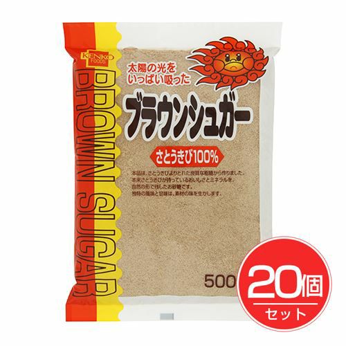 ブラウンシュガー　小　500g×20個セット 【健康フーズ】1