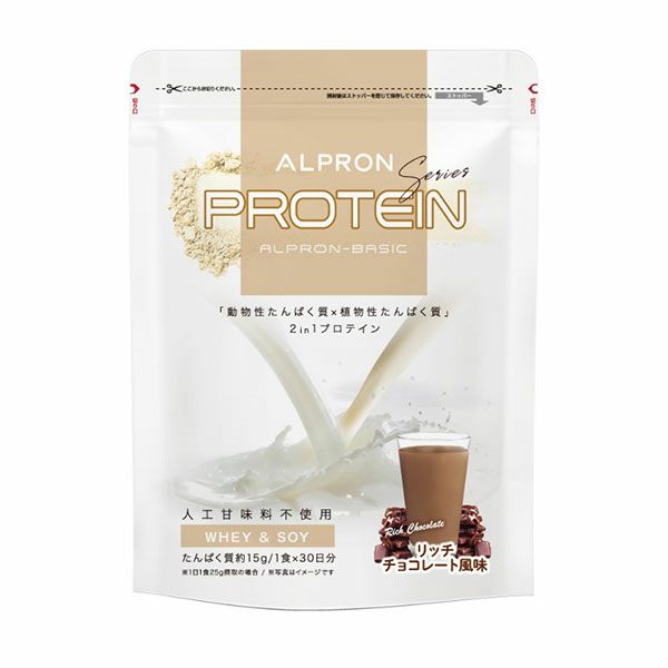 BASIC　WHEY&SOY　リッチチョコレート風味　750g　【アルプロン】1