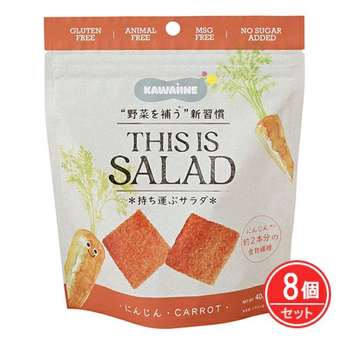 THIS IS SALAD　にんじんチップス　40g×8個セット　【東京バル】1