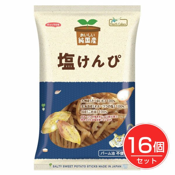 純国産　塩けんぴ　100g×16個セット　【ノースカラーズ】1