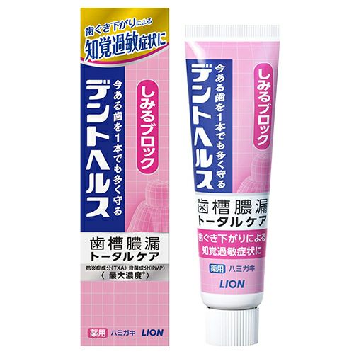 デントヘルス　薬用ハミガキ　しみるブロック　28g 《医薬部外品》　【ライオン】1