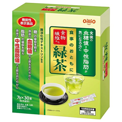 食事のおともに食物繊維入り緑茶　7g×30本　[機能性表示食品]　【日清オイリオ】1