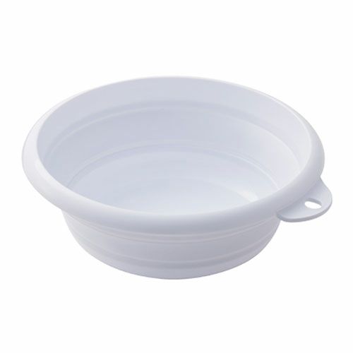 おりたためる　湯おけ　マグネット付き　ホワイト　【伊勢藤】1