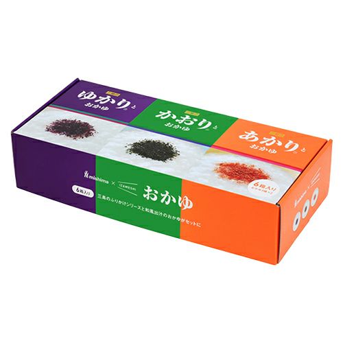 三島食品×イザメシ　三島のゆかり・かおり・あかりとおかゆ　6箱セット　【杉田エース】1