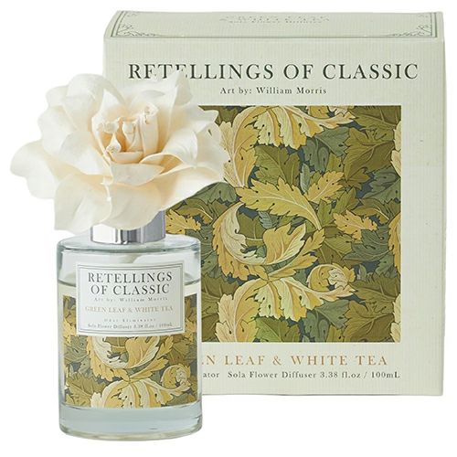 リテリングスオブクラシック　ソラフラワーディフューザー　アカンサス　(グリーンリーフ＆ホワイトティ)　100ml　【三和トレーディング】1