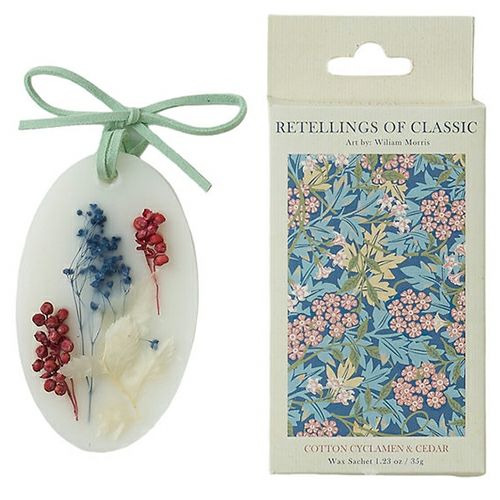 リテリングスオブクラシック　ワックスサシェ　ジャスミン（コットンシクラメン＆シダー）　【三和トレーディング】1