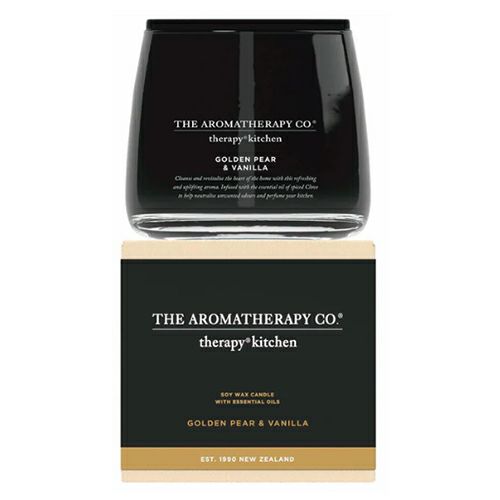 セラピーキッチン　エッセンシャルオイルソイワックスキャンドル　ゴールデンペア＆バニラ　260g　【三和トレーディング】1