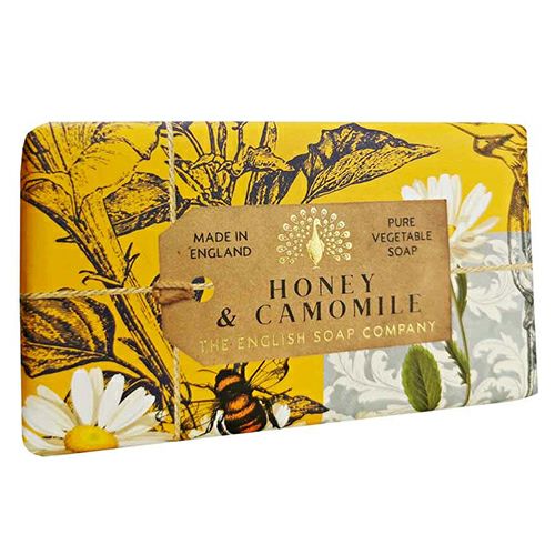 ザ・イングリッシュソープカンパニー　アニバーサリーコレクション　ラグジュアリーシアバターソープ　ハニー＆カモマイル　190g　【三和トレーディング】1