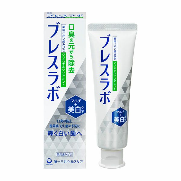 ブレスラボ　マルチ＋美白ケア クリスタルクリアミント　90g《医薬部外品》【第一三共ヘルスケア】1