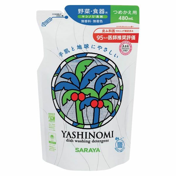 東京サラヤ　ヤシノミ洗剤　詰替用　480mL【東京サラヤ】1