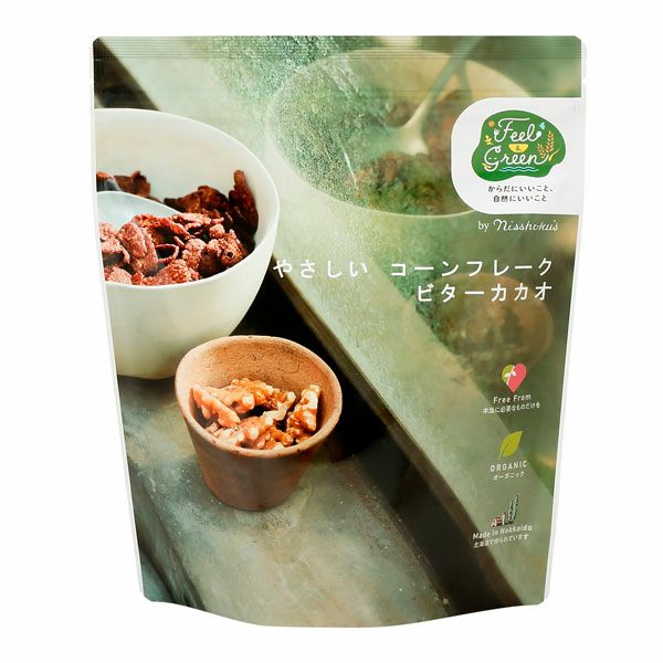 Feel&Green　やさしいコーンフレーク　ビターカカオ　140g　【日本食品製造】1