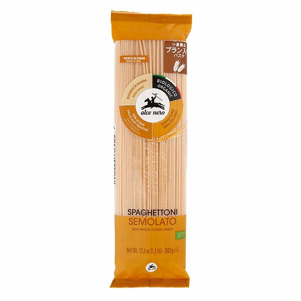 アルチェネロ　有機スパゲットーニ　ブラン入り　500g　【日仏貿易】1