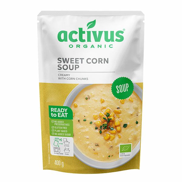 activus　オーガニックコーンスープ　400g　【むそう商事】1