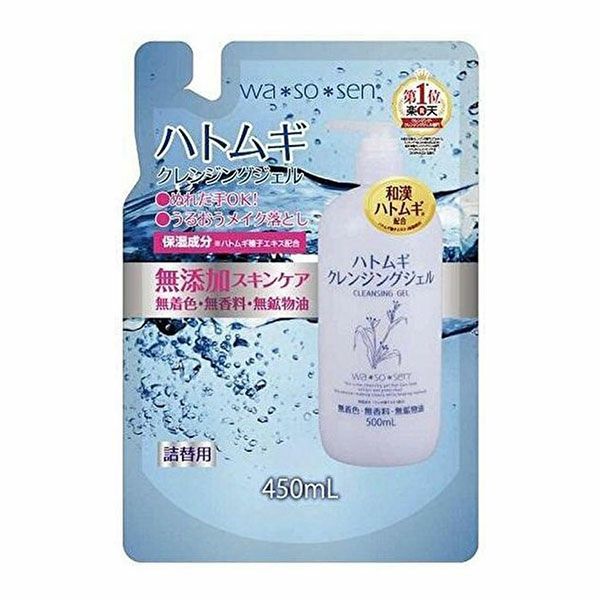 wasosen　ワソウセン　ハトムギクレンジングジェル　詰替用　450mL　【岡インターナショナル】1