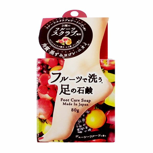 ペリカン石鹸　フルーツで洗う足の石鹸　80g　【ペリカン石鹸】1