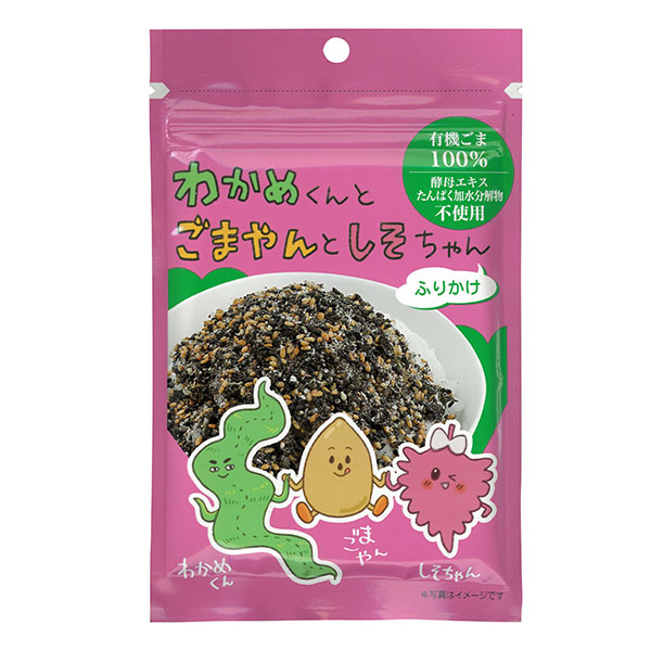 和田萬　わかめくんとごまやんとしそちゃんふりかけ　30g【和田萬】1